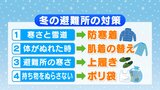 【解説】低体温症、感染症に注意!「冬の避難」に備えよう 体を濡らさないために|TBS NEWS DIG