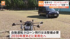 ロボット→車→ドローンで連携　“自動”で配送する実証実験　物流の人手不足解消へ| TBS CROSS DIG with Bloomberg