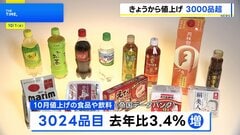 値上げラッシュの10月 「酒類・飲料」中心に3000品目超　政府の補助金終了で電気・ガス代も値上がり| TBS CROSS DIG with Bloomberg