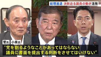 「党を割るようなことがあってはならない」菅･小泉氏が石破総理と面会 進退判断を迫ったか　“総裁選前倒し” 実施要求の書面あす提出日|TBS NEWS DIG