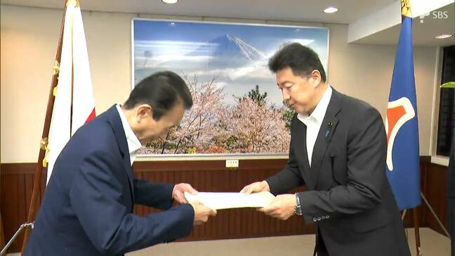 台風10号の大雨被害受け、今後の支援などを鈴木康友知事に要望=静岡県議会各会派|TBS NEWS DIG