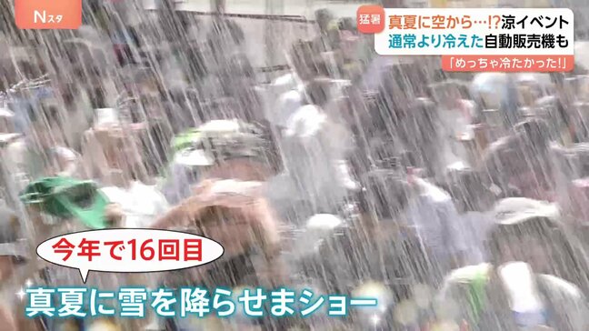猛暑復活！日本一暑い街では空から雪が降ってくる？！さらに企業も新戦略！4℃未満の冷え冷え生ビールに「うま！」|TBS NEWS DIG