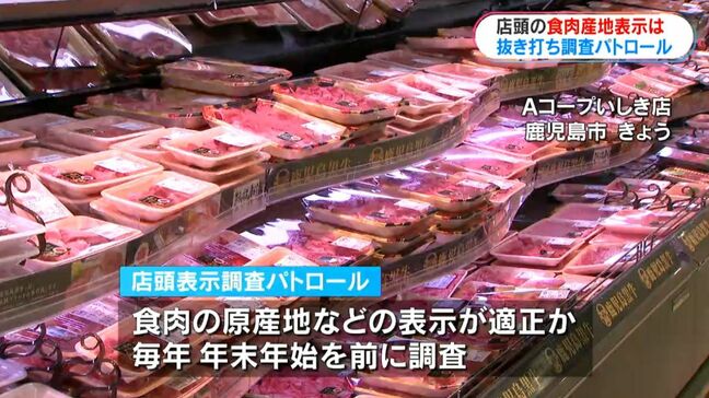 消費増える年末年始を前に　鹿児島市で食肉表示チェックでパトロール|TBS NEWS DIG