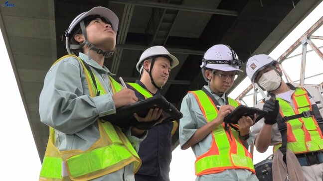 岩手県が盛岡工業高校の生徒と共同で橋の点検作業　盛岡市|TBS NEWS DIG