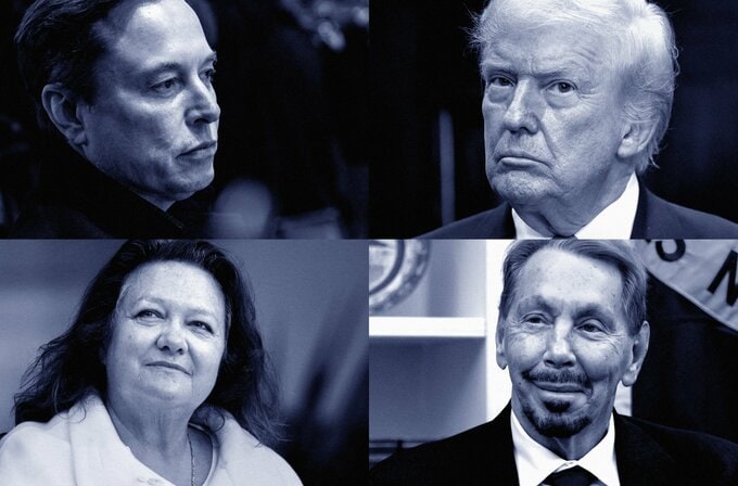 世界の富豪、25年に資産が計2.2兆ドル増－トランプ一族にも恩恵