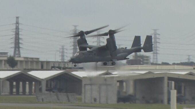 8人死亡の墜落機と同型  米空軍CV-22 オスプレイが嘉手納基地に飛来　今年2度目　|　沖縄のニュース｜RBC 琉球放送