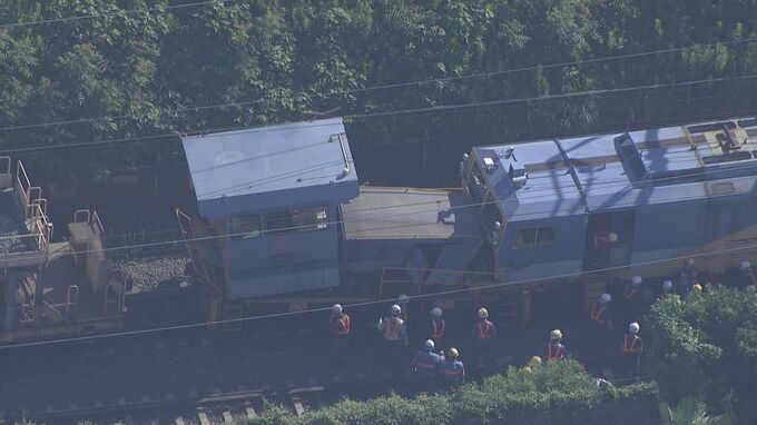 東海道新幹線  JR東海「きょう中の運転再開を目指す」保守用車両の衝突で2人けが　復旧作業は午後7時頃まで続く見通し　|　名古屋・愛知・岐阜・三重のニュース【CBC news】 | CBC web