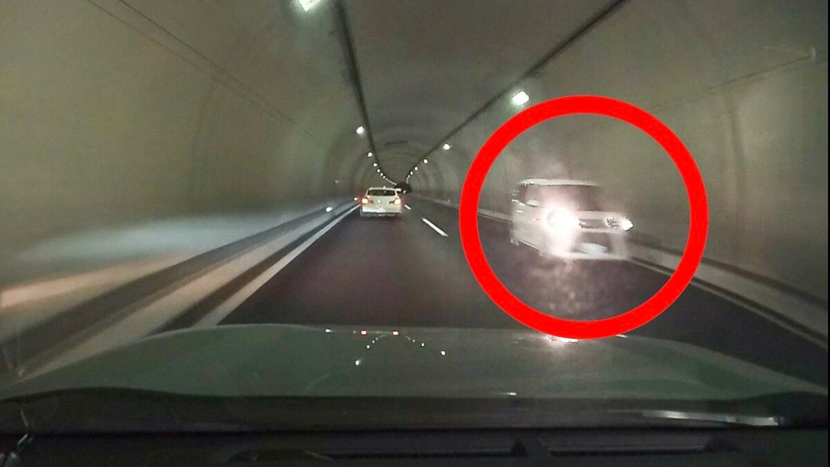 高速道路で“逆走” 発見から“5秒後”に車が横を…時速約80kmで走行中「足