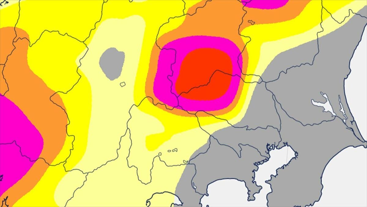 【関東甲信】14日午後　大気の状態非常に不安定　落雷や竜巻などの激しい突風、急な強い雨に注意【雨と風のシミュレーション・発雷確率】