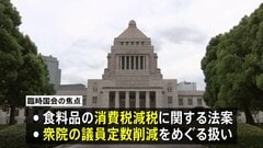 秋の臨時国会10月5日召集の方針　食料品の消費税減税関連法案や衆議院の議員定数削減をめぐる扱いが焦点に| TBS CROSS DIG with Bloomberg