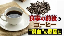 食事の前後のコーヒーで “貧血” に… ポリフェノールの一種が「鉄分の吸収を阻害」1日4杯以上飲む人、月経中の女性は注意|TBS NEWS DIG