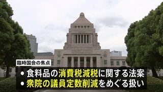 秋の臨時国会10月5日召集の方針　食料品の消費税減税関連法案や衆議院の議員定数削減をめぐる扱いが焦点に| TBS CROSS DIG with Bloomberg