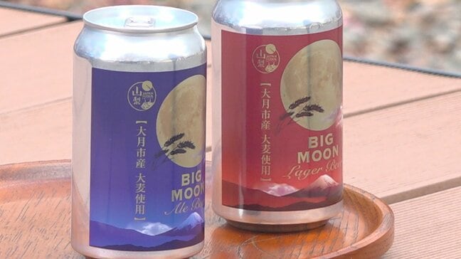 市内の耕作放棄地で有機栽培した大麦と県産ホップ　「ビッグムーンビール」発表会　山梨・大月市|TBS NEWS DIG