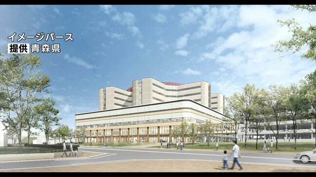 【速報】青森県立中央病院と市民病院の統合新病院イメージパースを公表　一般病床数は50減らして701に変更へ|TBS NEWS DIG