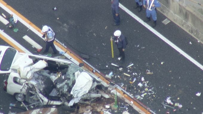 【速報】都市高速でライトバンと大型トラックが正面衝突　バンの男性が死亡　バンが対向車線にはみ出したか　広島　|　RCC NEWS | 広島ニュース | RCC中国放送