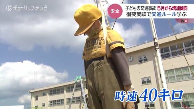 子どもの交通事故は5月から増加の傾向　衝突実験で交通安全を学ぶ　富山・射水市　|　富山のニュース｜天気・防災｜チューリップテレビ