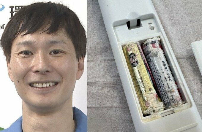 【 ごみ清掃芸人 】「液漏れや粉がふいている電池は、水酸化カリウムなので、ゴム手袋やレジ袋をうまく使って、素手で触らないように電池を抜いてください」 【マシンガンズ滝沢】|TBS NEWS DIG