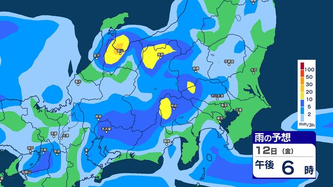 【大雨情報】関東甲信　13日夕方にかけ　大気の状態が非常に不安定に【雨のシミュレーション画像掲載】関東北部　関東南部60ミリ　甲信80ミリ（～13日午後6時・多い所）気象庁　|　SBC NEWS | 長野のニュース | SBC信越放送