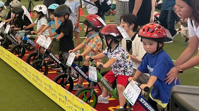 子どもたちが元気いっぱい力走！人気沸騰中！大分市でランニングバイクレース大会　|　大分のニュース｜OBS NEWS｜大分放送
