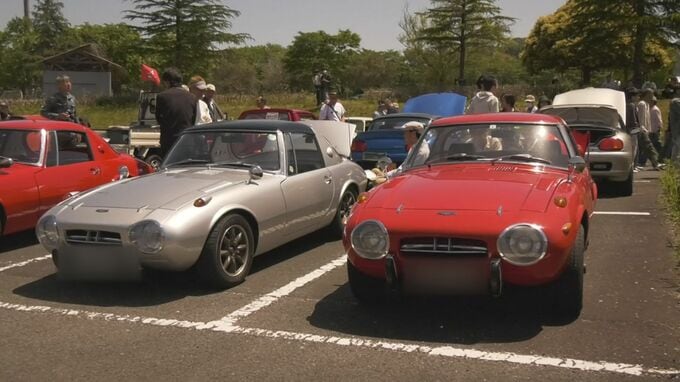 「ヨタハチ」「ハコスカ」「ハチロク」昭和の懐かしい車…「ハーレー」など大型バイクも　旧車好きたちが集結　貴重…昭和初めの「焼玉発動機」も【写真あり】|TBS NEWS DIG