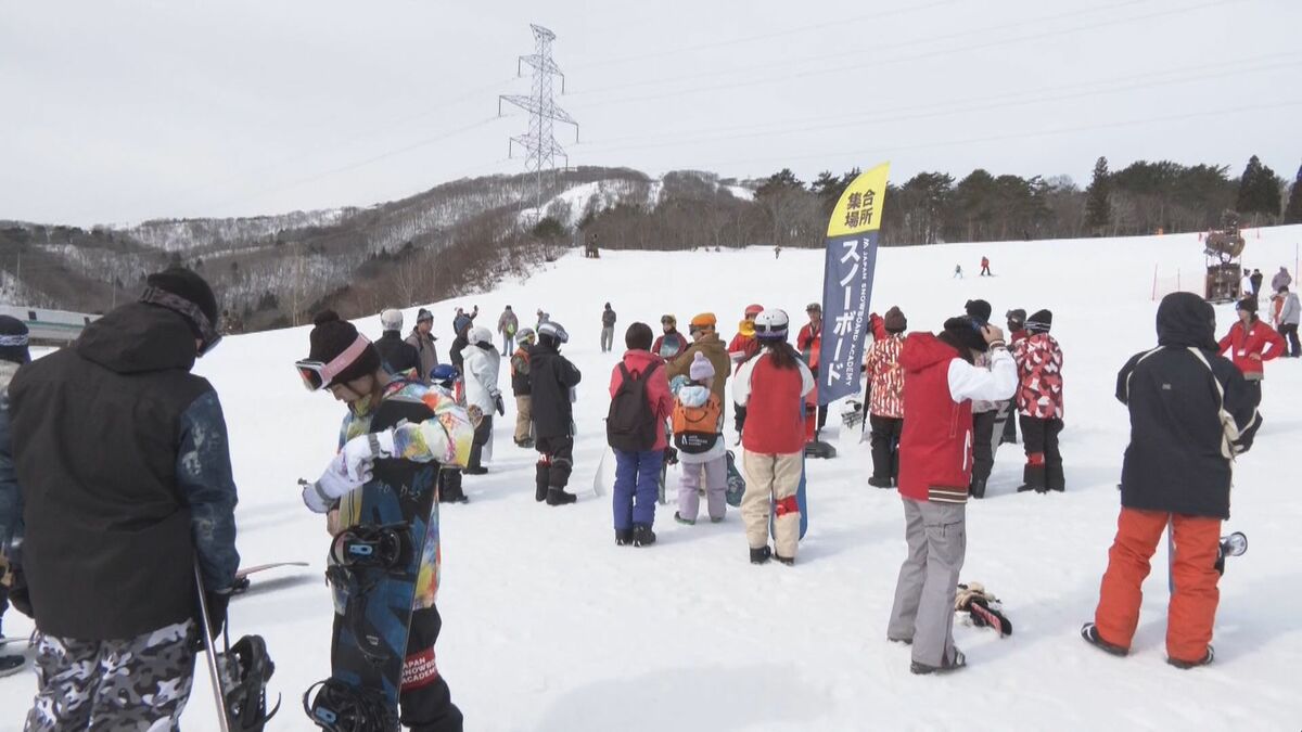 ｢オリンピック見て滑りたいと思った｣ 日本のメダルラッシュでスノーボード教室大人気 3連休は去年の倍に 岐阜･高鷲スノーパーク