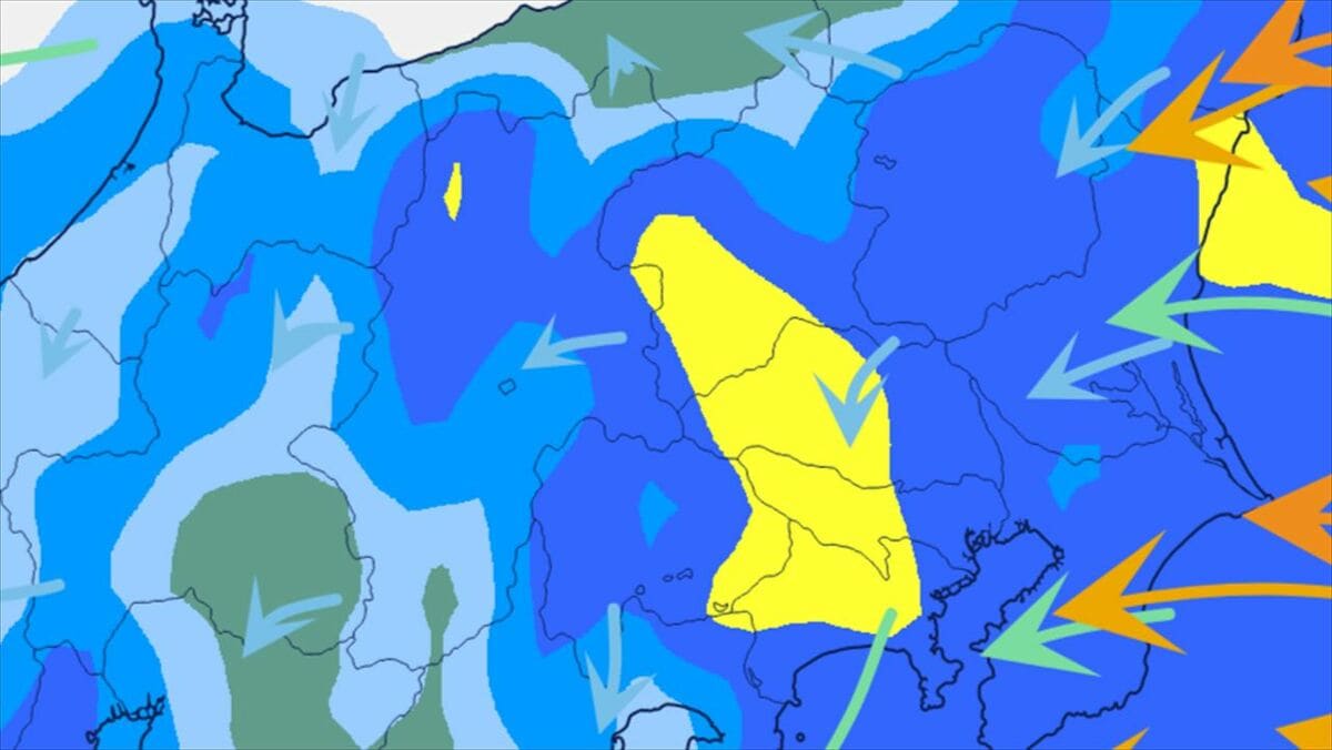 【関東甲信】警報級の大雨となる可能性も　4日夜のはじめ頃～7日頃にかけ　断続的に雷を伴った激しい雨の降る所が　前線などの影響【雨と風のシミュレーション・発雷確率】