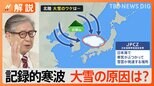 記録的寒波、今後の大雪と雨の予想は?大雪の原因は?海面水温が高い?【Nスタ解説】|TBS NEWS DIG