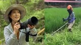 【磯野貴理子】 オレンジヘルメット姿で草刈り「人が手入れをした場所をイノシシは敬遠する」田んぼの現状と野生動物対策を報告|TBS NEWS DIG