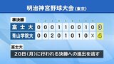 明治神宮野球大会 岩手の富士大は青山学院大に敗れて決勝進出逃がす|TBS NEWS DIG