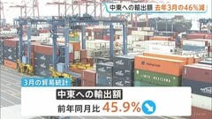 中東への輸出額3月ほぼ半減も原油輸入量は4.5%増　ホルムズ海峡事実上封鎖前に現地出発した原油が日本へ　貿易統計| TBS CROSS DIG with Bloomberg