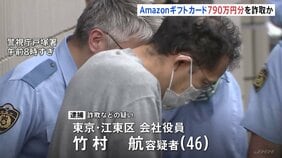 790万円分を「自動応募プログラム」と他人の名前で…Amazonギフトカードだまし取ったか　会社役員の男（46）を逮捕　学生向けキャンペーンを悪用か|TBS NEWS DIG
