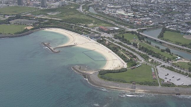 沖縄本島に津波到達が予想された午後1時頃　各地の様子を上空から撮影　沖縄地方に津波注意報|TBS NEWS DIG