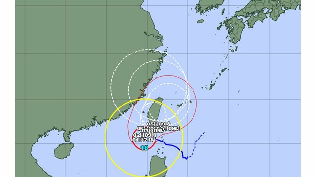 どうなる台風18号　最大瞬間風速75メートルに発達も迷走　台湾に停滞し沖縄に近づくのは5日以降か…今後の進路とヘクトパスカルは|TBS NEWS DIG