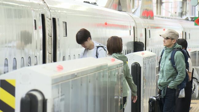 GW最終日　JR岡山駅は朝から混雑　のぞみ号東京行は早朝の一部を除いてほぼ満席|TBS NEWS DIG