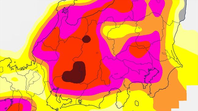 【関東甲信】大気の状態が非常に不安定 これまでの大雨で増水している河川や地盤の緩んでいる所が 少しの雨でも危険度が高まるおそれ【雨と風のシミュレーション・発雷確率】|TBS NEWS DIG