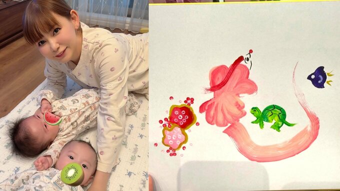 【 中川翔子 】生放送に復帰・花文字に挑戦「金曜ひるおび、またこれからよろしくお願いします！」〝双子もテレビ越しにママをみてた〟|TBS NEWS DIG