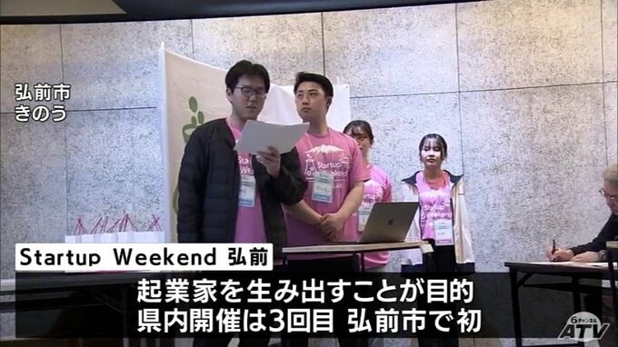 起業家を生み出す「Startup Weekend 弘前」　地域盛り上げる・起業の視点・ビジネスモデル約30人が参加　弘前市で初開催　「同じような考えを持つ人たちと一緒にこれからも」「地元を愛して自分の技術を使ってなんとかしたい」|TBS NEWS DIG
