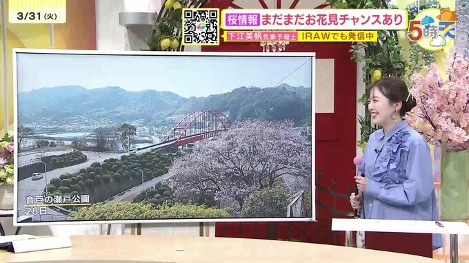 【あす4/1(水)広島天気 】再び傘の出番　朝は傘を忘れずに　気温ダウンできょうよりひんやり|TBS NEWS DIG
