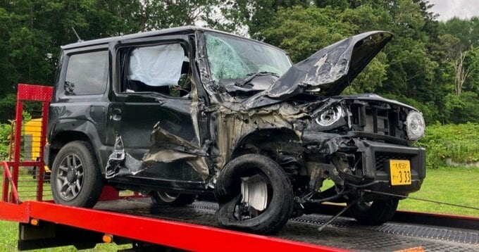 トンネル内で乗用車と正面衝突した軽乗用車が大破　運転の70代男性が首の骨折疑いで病院搬送　北海道森町・国道5号 湯の崎トンネル|TBS NEWS DIG