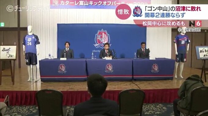 Ｊ3カターレ富山開幕2連勝ならず　クラブ15周年でレジェンドマッチ開催を発表　|　富山のニュース｜天気・防災｜チューリップテレビ