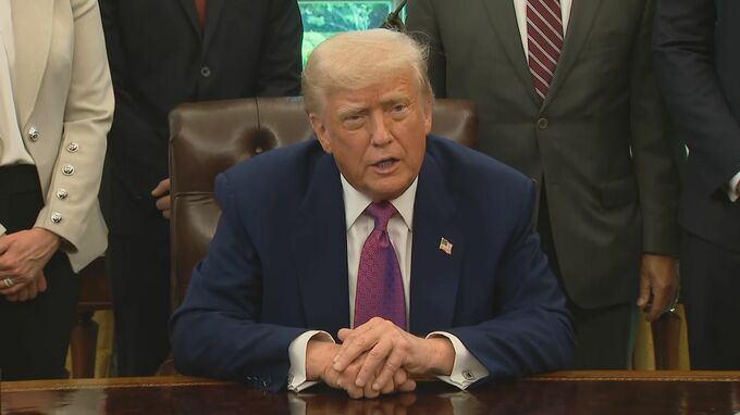 トランプ大統領　ロシアの直接交渉提案「ウクライナは直ちに同意すべき」|TBS NEWS DIG
