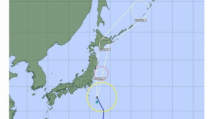 【台風5号】今後の進路と勢力、今後の東北地方の天気を詳しく　太平洋側で雨は最大で120ミリ…最大瞬間風速35メートル予想で気象庁が警戒を呼びかけ　|　山形のニュース│TUYテレビユー山形