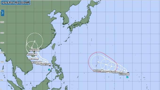【台風のたまご2つ発生】2日(木)にも台風へ「強い」勢力に発達予想　日本への影響は？【今後の予想進路】|TBS NEWS DIG