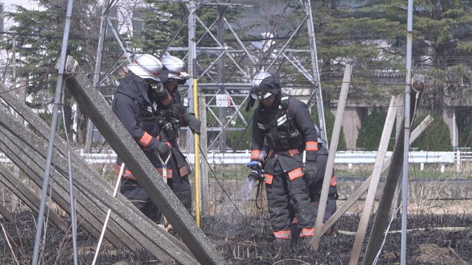 「畑から火や煙が見える」と通報　休耕田で枯れ草火災　山梨・富士川町　|　山梨のニュース | ＵＴＹテレビ山梨