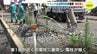 トラックと軽乗用車が衝突　電柱傾く　男性が負傷　復旧作業へ　広島（動画ニュース）　|　RCC NEWS | 広島ニュース | RCC中国放送
