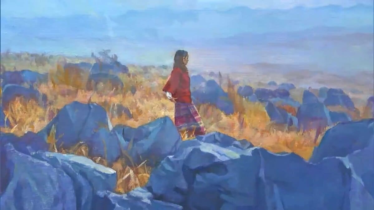 57万円で買った日展作家の作品　油絵　箱入り 和気町出身の画家・池上わかなさんの油絵展 光と影を繊細に表現 日展の