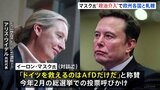 イーロン・マスク氏「ドイツを救えるのはAfDだけだ」独・極右政党の党首と「X」で対談 ショルツ首相を「無能なばか」投稿に批判も|TBS NEWS DIG
