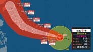 【台風9号】10日に沖縄の南へ達するおそれ…猛烈な勢力保ったまま北上　7日朝には905hPa、勢力強める予想【雨風シミュレーション】　|　富山のニュース｜天気・防災｜チューリップテレビ
