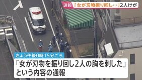 【速報】東京・北区「女が刃物を振り回し2人の胸を刺した」胸や太もも刺され男性2人けが 女を傷害の疑いで現行犯逮捕　JR板橋駅近く|TBS NEWS DIG