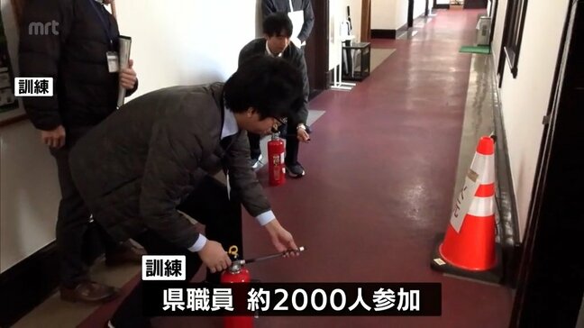 震度6強の地震で火災発生を想定　宮崎県庁で職員2000人が参加した防災訓練|TBS NEWS DIG